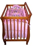 6 Piece Mini Crib Pink Mickey and Friends Bedding Set