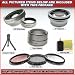 WIDE ANGLE AND TELEPHOTO LENS SET ++ 3 FILTER KIT FIT SONY DCR-HC65