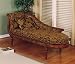 Powell Solana Chaise Lounge with Leaf Pattern Tapestry Fabric, 20