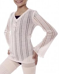 Danskin Girls 7-16 Pointelle Long-Sleeve Top