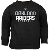 Reebok Oakland Raiders Toddler Black Strongside Long Sleeve T-shirt