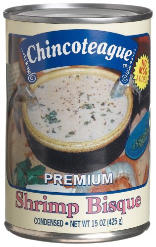 Chincoteague Seafood Shrimp Bisque, 15-Ounce Cans (Pack of 12) by Chincoteague Seafood