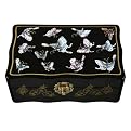 Jewelry Box With Butterflies - Black