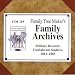 Family Archives #119: Military Records: Confederate Soldiers, 1861 - 1865