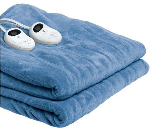 Sleepwarmer Automatic Full Blanket, Medium Blue