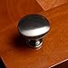 1-1/4 in. Satin Nickel Modern Round Cabinet Knob 25-Pack