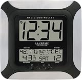 La Crosse Technology WS-8256U-AL Radio Controlled Digital Wall Clock with Weather Forecast