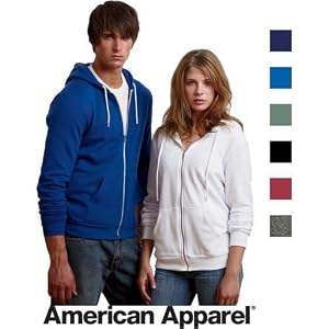 Buy American Apparel F497 Flex Fleece Zip Hoody - Ships in ''24'' Hours! by American Apparel
