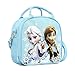 Disney Frozen Lunch Box Carry Bag with Shoulder Strap and Water Bottle (SNOW BLUE) by Horarary