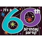 The Party Continues 60th Birthday Invitations 8ct