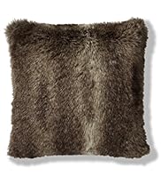 Faux Fur Wolf Cushion