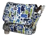 Logan Messenger Diaper Bag in Animal Zoo