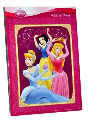 Disney Princess Inlaid Jigsaw Puzzles (Pack of 4 Puzzles) (Each Has 25 Pieces)