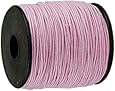 Waxed Cotton Cord 100 Meters Pink 1mm