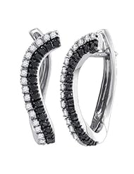 0.70CTW BLACK DIAMOND FASHION EARRING