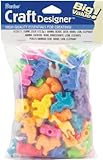 UPC 082676967849 product image for Darice Plastic Novelty Zoo Animal Shaped Beads, 1/4-Pound, Multi Color | upcitemdb.com