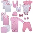 Luvable Friends 16-Piece Deluxe Layette Set, 0-6 Months, Blue