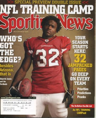 Sporting News July 21, 2006 Edgerrin James/Arizona Cardinals Cover, NFL Training Camp