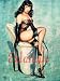 Bettie Page- Extatique 30'' x 40'' Textile/Fabric Poster