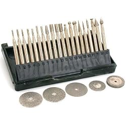 25 Diamond Burs & Cut Off Wheel Jewelers Lapidary Tools