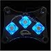 USB Powered Transparent Cooler Pad W/3-fans Built-in Lighted for Notebook Laptop Computers