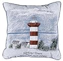 "Harbour Town" Hilton Head, SC Lighthouse Throw Pillow 17" x 17"