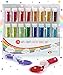 Original Stationery Glitter Shake Jars - Extra Fine Powder, 24 Multi Color Assorted Set - Works for Slime, School and Children