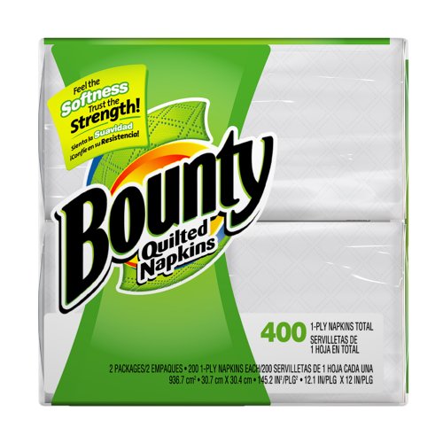 Bounty Quilted Napkins, 400 Napkins