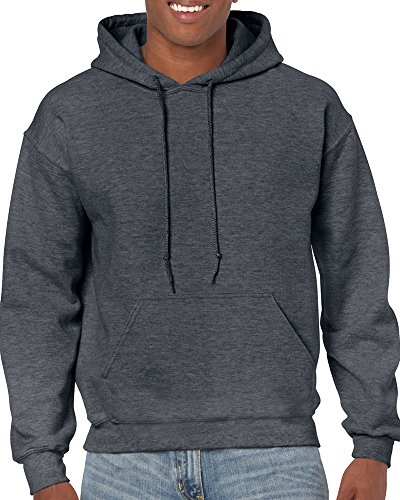 Gildan Adult Heavy Blend� Hooded Sweatshirt (Dark Heather) (2X-Large)