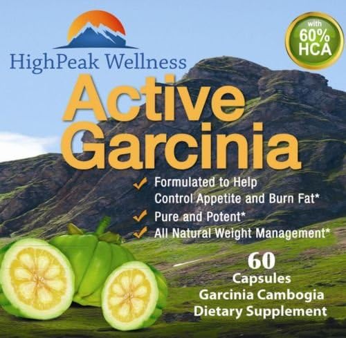Active Garcinia High Grade 60% HCA Garcinia Cambogia - Dr Oz Formula for Max Weight Loss, 60 Capsules
