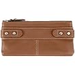 Maddox Checkbook Clutch Color: Chestnut