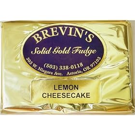 Lemon Cheesecake Fudge: White Chocolate fudge, cheesecake flavor with a lemon swirl. -... by Brevin's Solid Gold Fudge