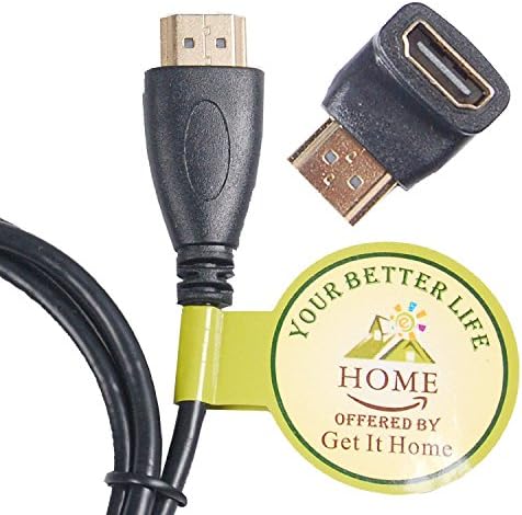50 Feet/15M High Speed HDMI Cable + Right Angle Adapter