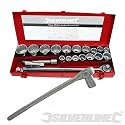SILVERLINE 21 PIECE 3/4'' DRIVE METRIC SOCKET SET