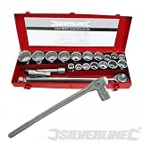 : SILVERLINE 21 PIECE 3/4'' DRIVE METRIC SOCKET SET