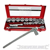 SILVERLINE 21 PIECE 3/4'' DRIVE METRIC SOCKET SET