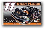 Denny Hamlin 2-Sided 3 Ft. X 5 Ft. Flag W/Grommetts - NASCAR