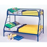 Twin and Full Bunk Bed in Blue #AD 8120