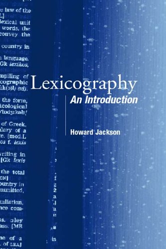 Lexicography: An Introduction