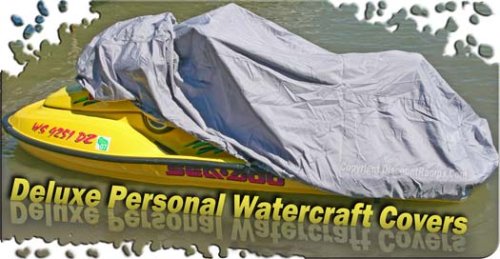 SportingGoods: Deluxe Large Personal Watercraft Cover for 2 3 Person Watercraft