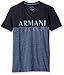 A|X Armani Exchange Men's Tonal T-Shirt, Navy, Large