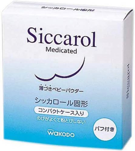 Wakodo SHIKKA Roll Block Type 28.5g baby skin care powder