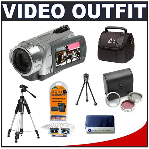 Sony Handycam DCR-SR300 HDD 40GB Wide/16:9 Digital Video Camcorder + 3-Piece Filter Kit (37mm UV/FLD/PL) + Deluxe Photo/Video 57