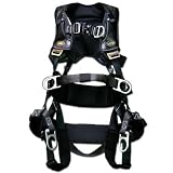 Guardian Fall Protection 293171 M-XL Tower Edge Construction Harness with Quick Connect Chest Buckle, Waist Tongue Buckle and Leg Tongue Buckles