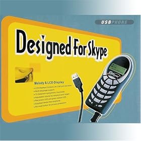 New Skype LCD Telephone Handset Internet Phone USB Phone Melody Pc Voip World Phone 06l
