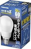 東芝 ネオボールZ (電球サイズ) 電球形蛍光ランプ 電球60ワットタイプ 昼光色 2個パック EFA15ED/13-ZJ-2P