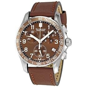Buy Victorinox Swiss Army Mens 241151 Chrono Classic Brown Dial Watch