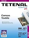 Tetenal Canvas / Textile Inkjet Material, 350 gm / 18 mil Heavyweight, Matte surface finish, 20 sheets, 8.5" x 11"