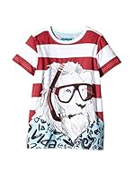 Desigual Kids Camiseta Manga Corta (Blanco / Rojo)