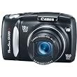 Canon PowerShot SX120 IS - Digital camera - compact - 10.0 Mpix - optical zoom: 10 x - supported memory: MMC, SD, SDHC, MMCplus - black